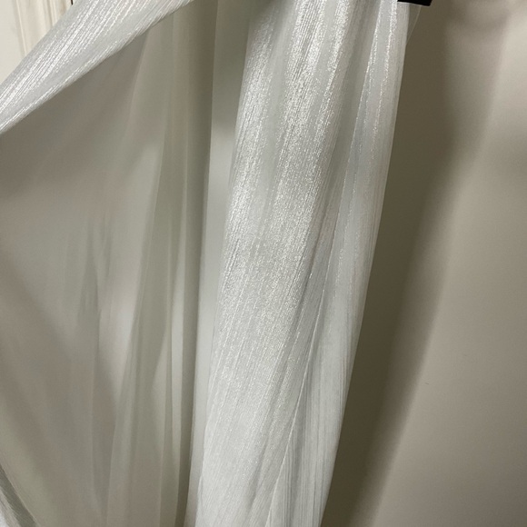 RETROFETE Yesi white Shimmer Maxi Dress XS - Picture 7 of 11